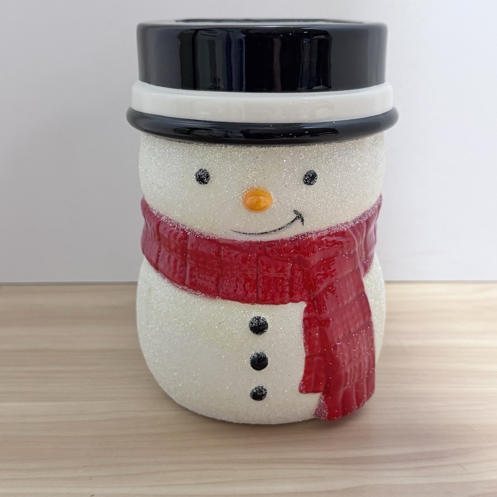 Bath & Body Works Happy Snowman Glitter Gentle Foaming Hand Soap Holder Holiday